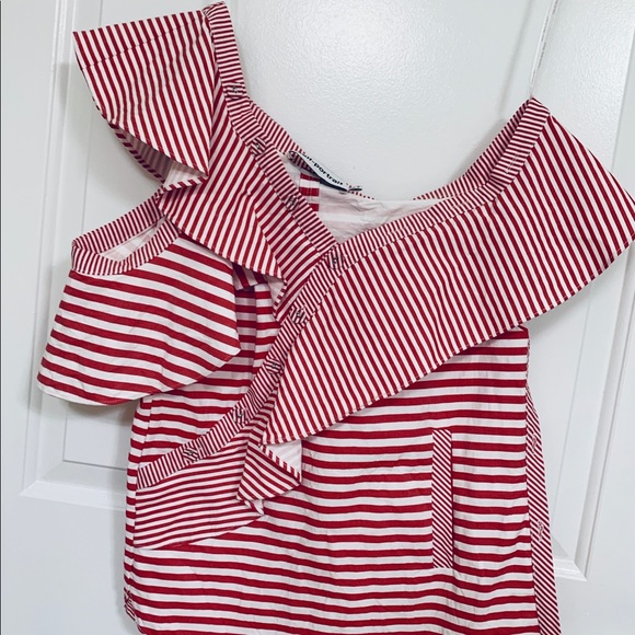 Self portrait off shoulder cotton top - Picture 2 of 5